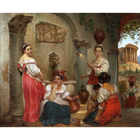 Philippe-Jacques van Bree, At the fountain, 1832, private collection.