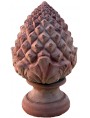 Uncoated terracotta pinecone