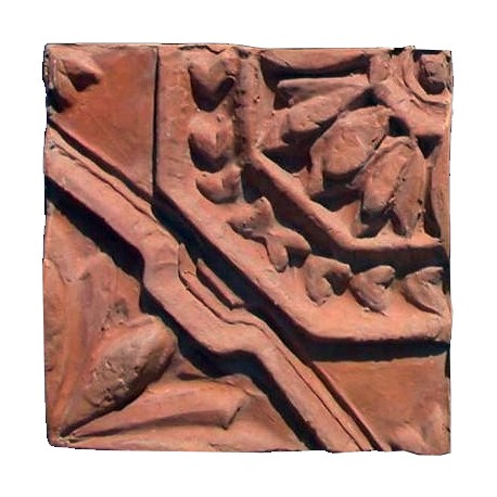 Originale formella in terracotta antica di recupero
