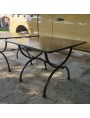 Square table HAND MADE BY US - FORGED IRON - PORCINAI TABLE