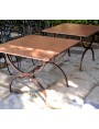 Square table HAND MADE BY US - FORGED IRON - PORCINAI TABLE