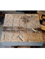 Work in progress chisel carving of the text