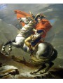Bonaparte valica il Gran San Bernardo, dipinto di Jacques-Louis David. Si crede che il cavallo ritratto sia Marengo