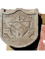 Stone coat of arms medieval ship