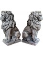 Large hand-carved Venetian stone lions