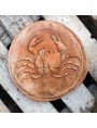Tondo bassorilievo moneta Didramma di Akragas in terracotta