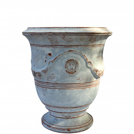 Tipico vaso fiammato di Anduze (F) - Ø48cm - maiolica francese