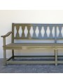 Large bench painted RAL 7002 olive grey