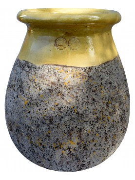 Typical flamed vase from Anduze (F) - Ø54cms - French majolica