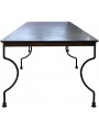Minimalist steel table 300 cm long