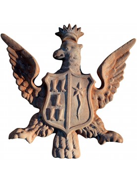 Eagle coat of arms - terracotta