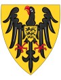 Noble coat of arms of Federico Ruggero di Hohenstaufen (Jesi, 26 December 1194 - Fiorentino di Puglia, 13 December 1250), king o