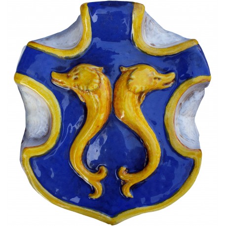 Coat of Arms with dolphins - de Pazzi Family