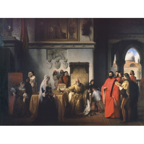 Francesco Hayez, Il doge Francesco Foscari destituito, 1844