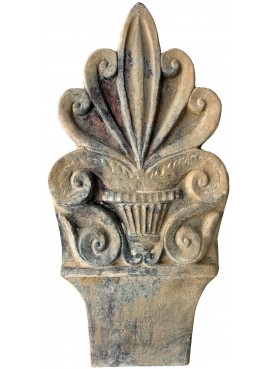 Roman antefissa terracotta flowerbed