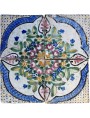 Flowered Ancient majolica tile - floor mosaic