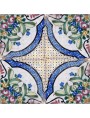 Flowered Ancient majolica tile - floor mosaic