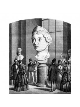 Gigantesca Testa di Lucilla, figlia di Marco Aurelio - da un calco del louvre