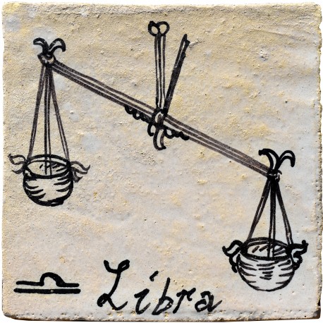 Segno zodiacale BILANCIA una piastrella 35€