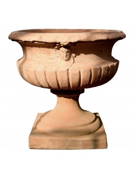 Big terracotta Lucca vase - Villa Pfanner model