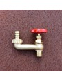 1/2" Brass hydrant with hose nozzle