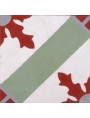 Cement tiles Red Green White Decoration