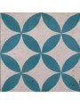 Cement tiles Geometric Pattern Light Blue Flowers