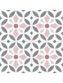 Hydraulic cement tiles celestial background with white star