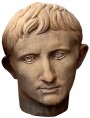 Cesare Ottaviano Augusto busto in terracotta