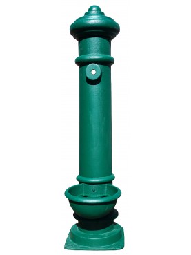 Cast iron green fountain H.130cm