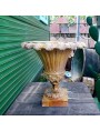 VASO LUCCHESE ottocentesco in terracotta maiolicata di nostra riproduzione