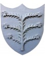 Plaster cast coat of arms of the Malaspina spino fiorito