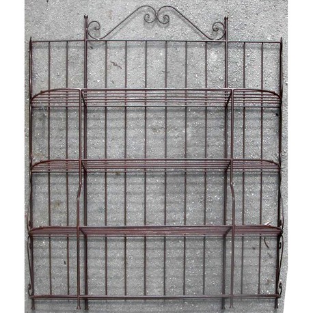 forged iron hand made Belloni's display etagere