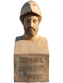 Pericles terracotta herm, copy of the original from the Pio Clementino Museum in Rome