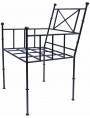 Forged iron TODD armchair our production