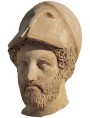 Pericles terracotta head, copy of the original from the Pio Clementino Museum in Rome