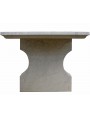 Simple minimalist white Carrara marble table
