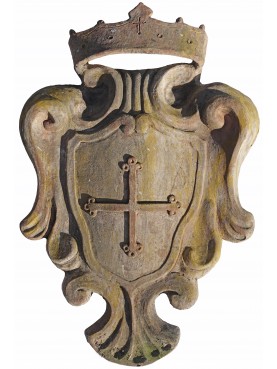 Majolica Coat of arms with Pisa cross