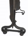 Wrought iron spark arrester with round sheet metal bulkhead