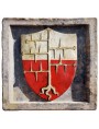 Malaspina coat of arms patinated terracotta 