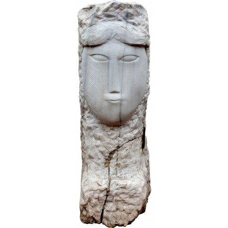 Copia di una testa in marmo di Amedeo Modigliani