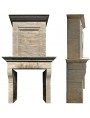 Multineddu stone troumeaux fireplace