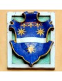 Figline, piazza averani, original ancient Della Robbia Serristori coat of arms