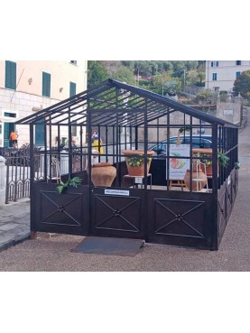 Hand made Wrought iron simple Greenhouse 5 X 3 m