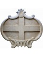 Stemma in pietra calcarea con stemma Repubblica di Genova