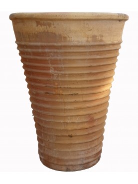 Sahel vases H82cms striped grooved