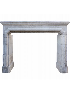 France fireplace frame - limestone