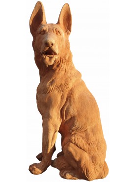 large terracotta German shepherd 1: 1 size
