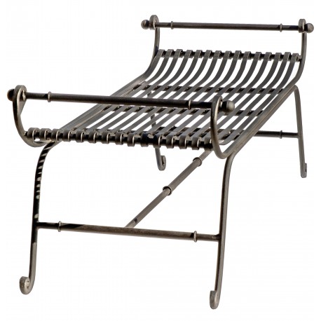 Settee forged iron bench