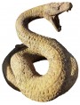 Large terracotta viper snake